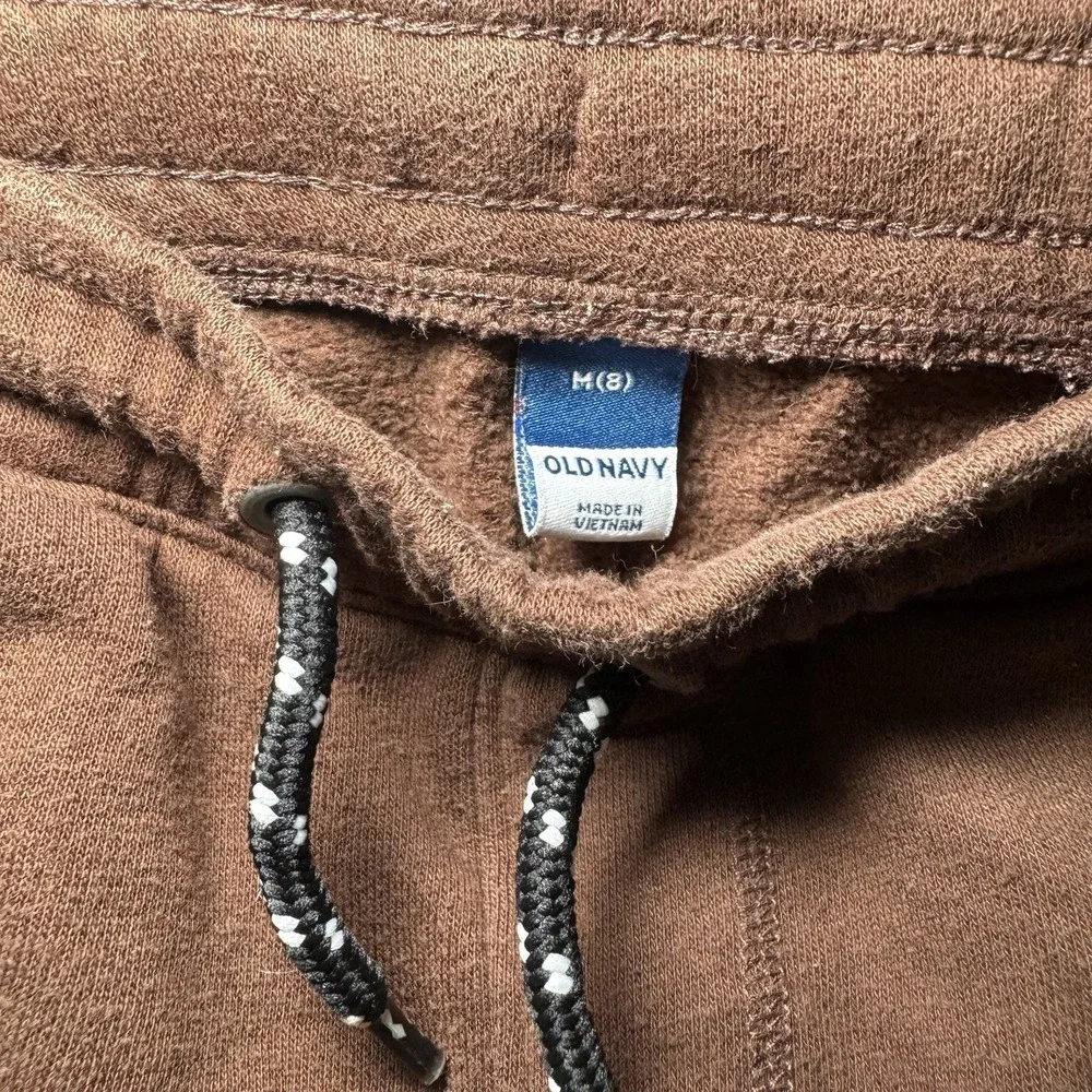 Old Navy Boys‎ Cargo SweatPants M 8 Brown Elastic Waist